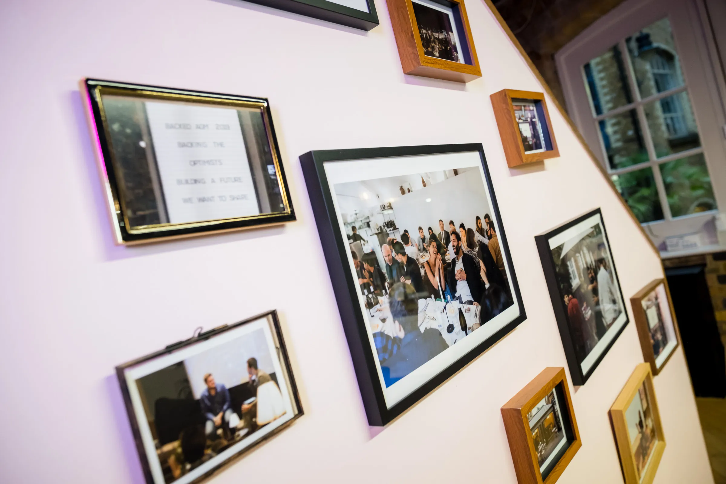 Backed VC - Framed photography wall, Backed AGM 2019