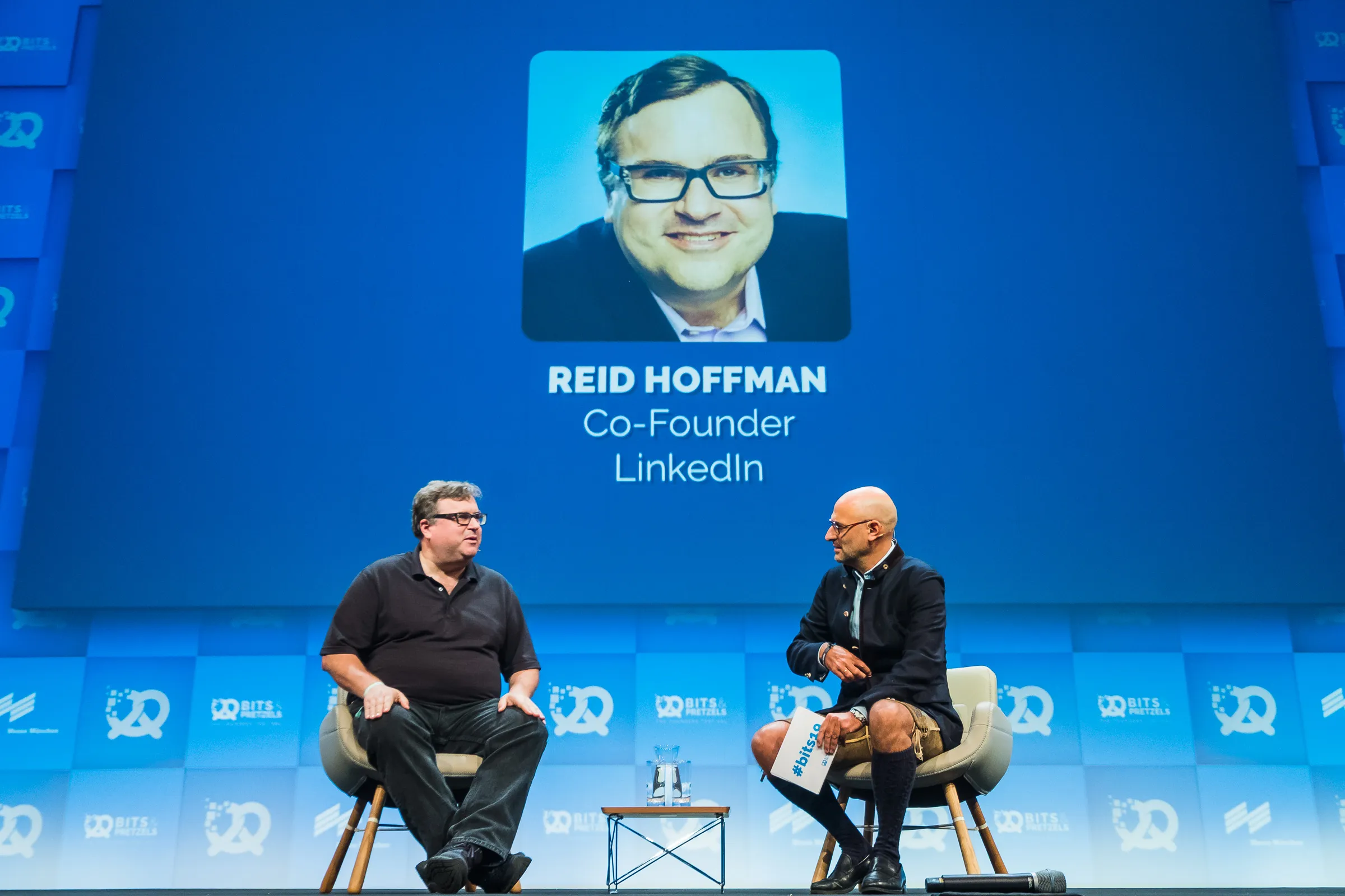 Bits & Pretzels 2019 - Reid Hoffman, LinkedIn co-founder, opens the day in a fireside chat