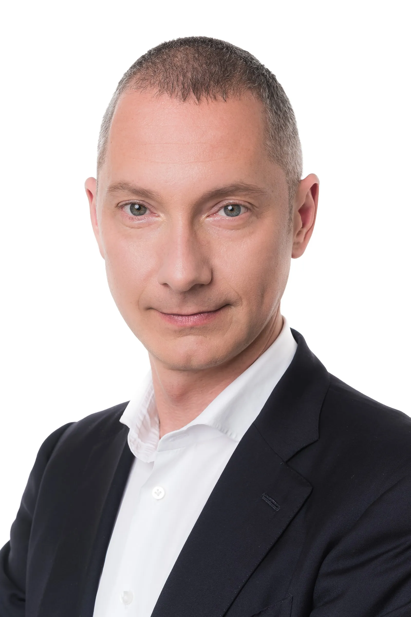 Borys Lozhkin Headshots - Formal headshot, white backdrop