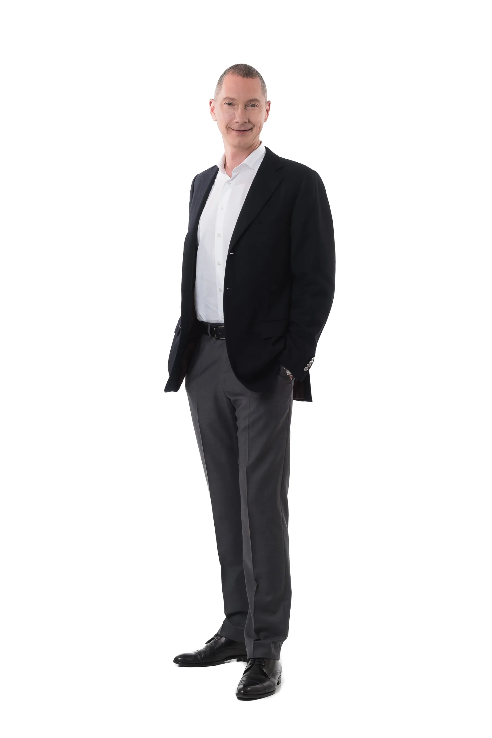 Borys Lozhkin Headshots - Full-length portrait, white backdrop